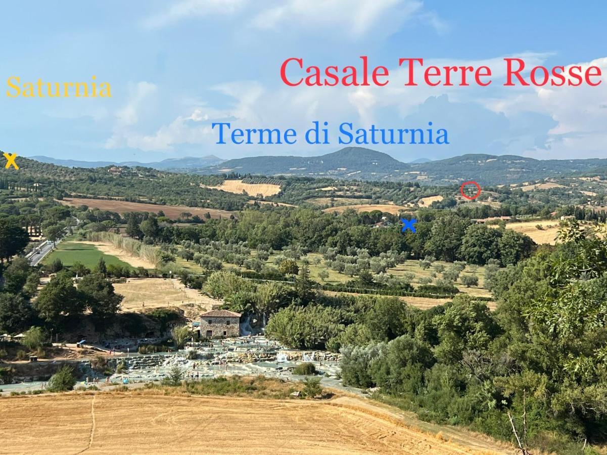 Casale Terre Rosse Bed and Breakfast Saturnia Exteriör bild