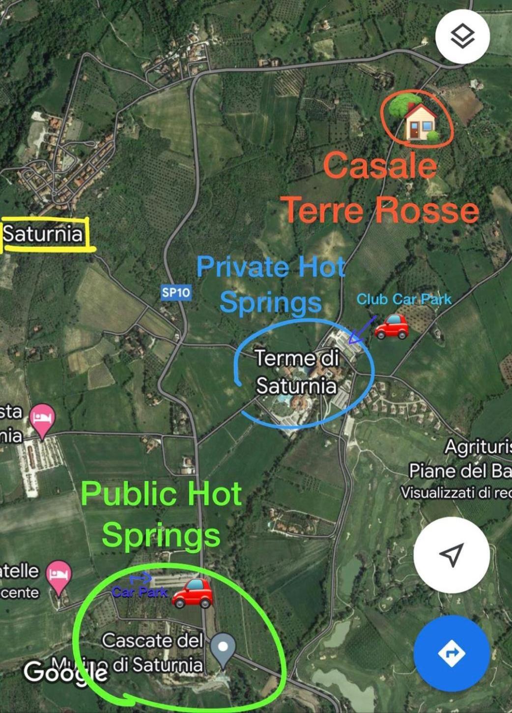 Casale Terre Rosse Bed and Breakfast Saturnia Exteriör bild